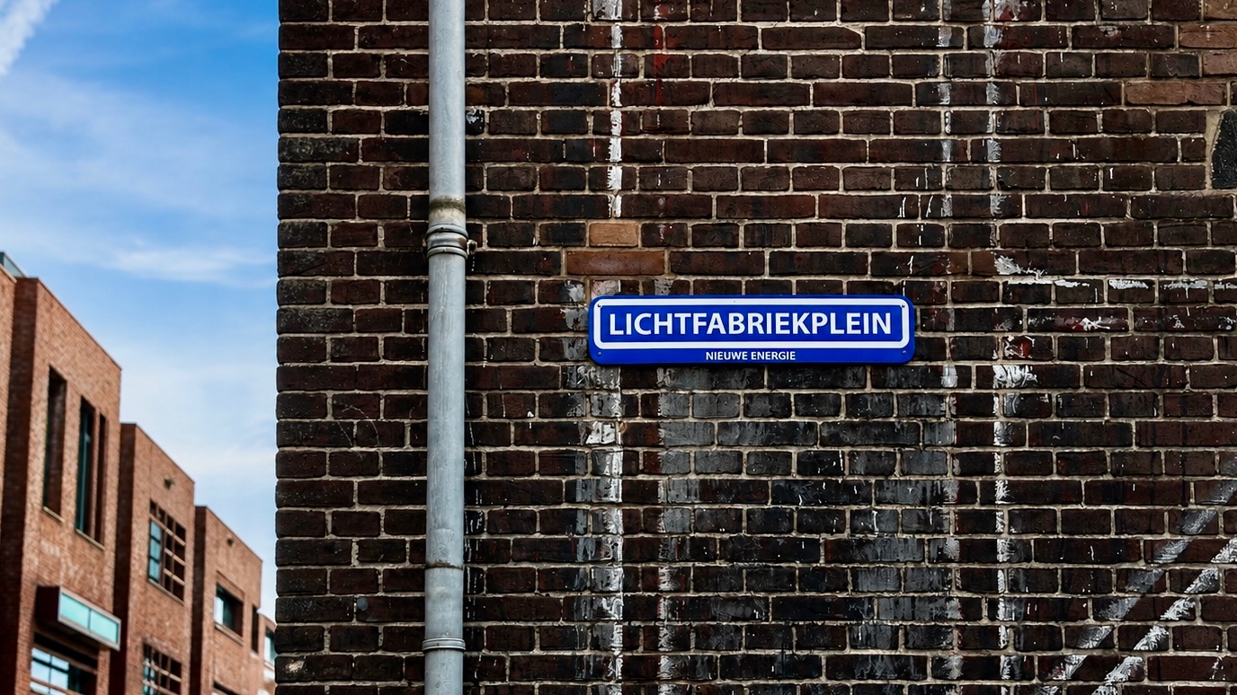 Lichtfabriekplein bordje